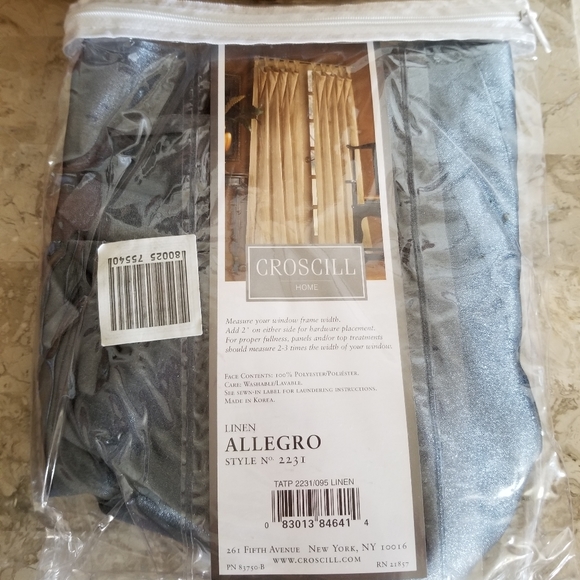 CROSCILL Tab Top Panel - Picture 2 of 2